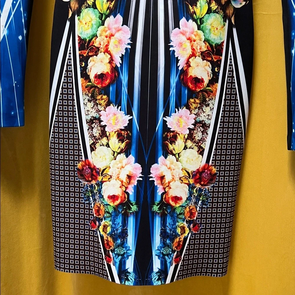 Clover Canyon Floral/ Mixed Print Long Sleeve Dress - Picture 2 of 9